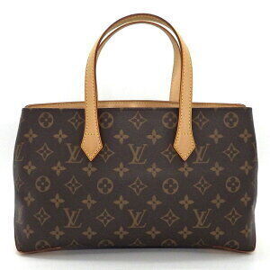 Louis Vuitton Tote Monogram Handbag Leather Wilshire Bag Canvas